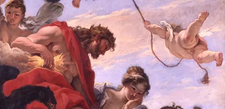 Sebastiano Ricci, Die olympischen Götter (Detail), um 1700, Leihgabe der Bundesrepublik Deutschland
