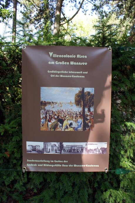 Gartenausstellung über die frühere Villencolonie Alsen am Großen Wannsee © GHWK / M. Haupt