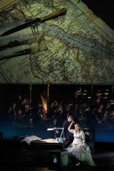 Christina Nilsson als Aida, SeokJong Baek als Radames