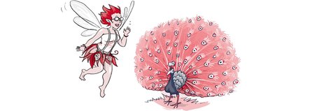 Elfe Tana mit Pfau