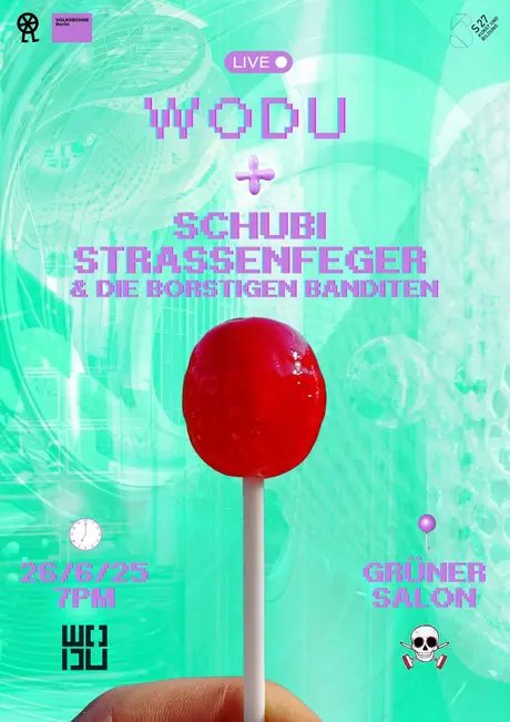 POSTER WODU + Schubi Straßenfeger & Die Borstigen Banditen