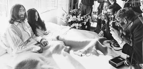 Yoko Ono und John Lennon, Bed-In for Peace, 1969, Amsterdam