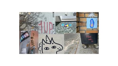 Collage Graffiti und Street Art