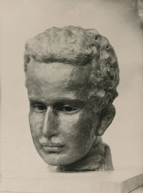 Jula Radt-Cohn: Portraitkopf Walter Benjamins, 1926