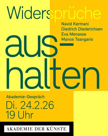 VISUAL Akademie-Gespräch mit Navid Kermani: Widersprüche aushalten