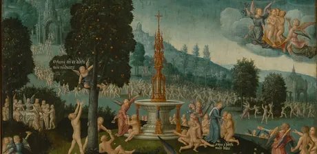 Jean Bellegambe. Triptychon mit dem Jüngsten Gericht (Detail), 1520 – 1525