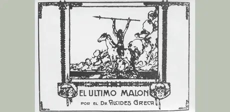 Filmplakat „El última malón“ (1918)