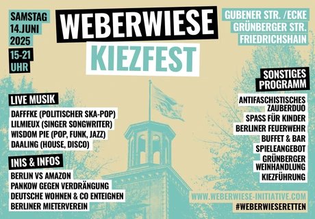 Weberwiese Kiezfest Flyer