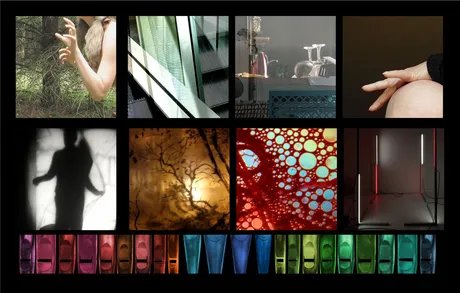 um | raum -parcours / 8 Positionen, Key visual