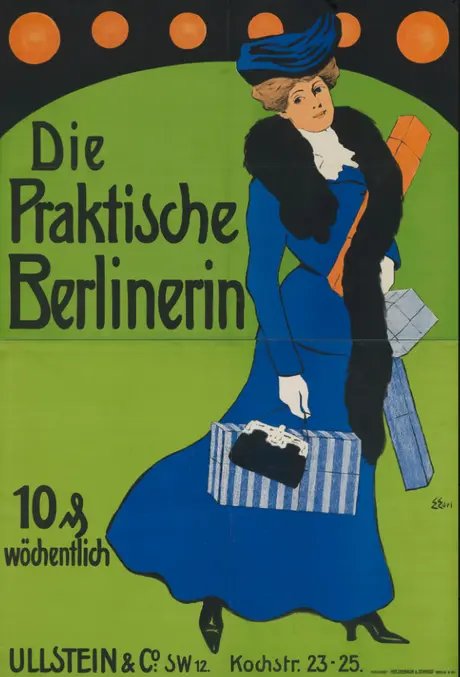 Edmund Edel, Die praktische Berlinerin (c) Staatliche Museen zu Berlin, Kunstbibliothek  Dietmar Ka