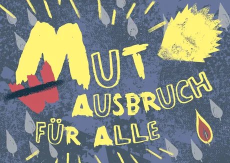 Postkarte Mutausbruch