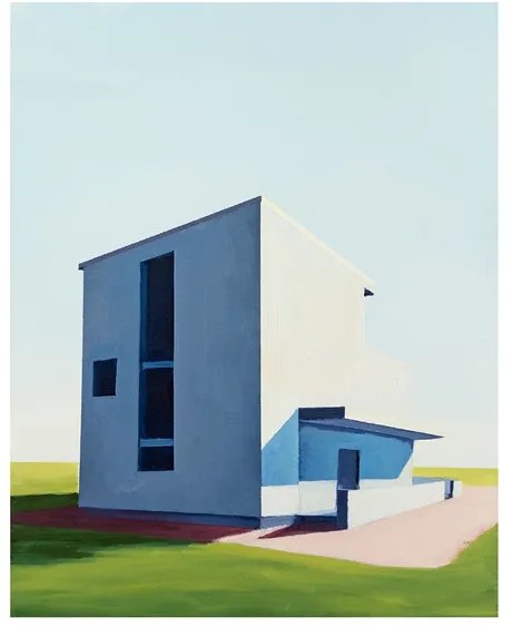 Anna Fiegen Im Grünen links unten 50 x 40 cm Öl auf Leinwand, 2024