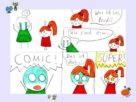 Comic-Ausstellung des Comic Clubs der Mandarie Kunstschule