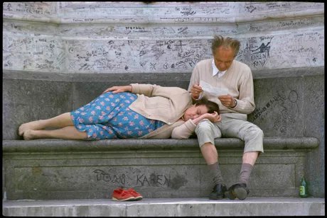 Jörg Rubbert_'Pärchen bei der Siesta'_Florenz 1983
