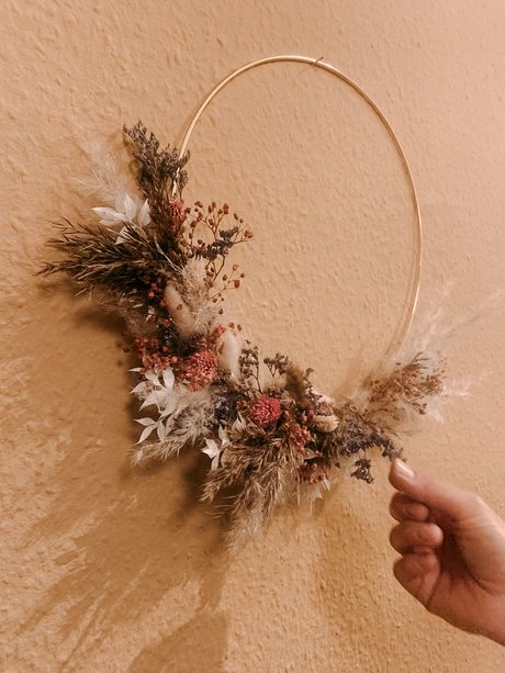 Boho-Chic - Der Trockenblumen Ring