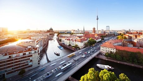 Spree Panorama mit Fernsehturm