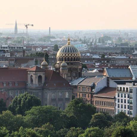 Blick auf die Neue Synagoge Berlin