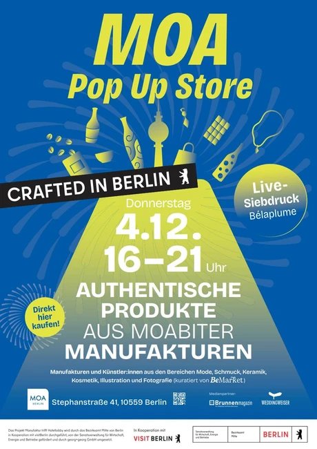Veranstaltungen in Berlin: MOA Pop Up Store