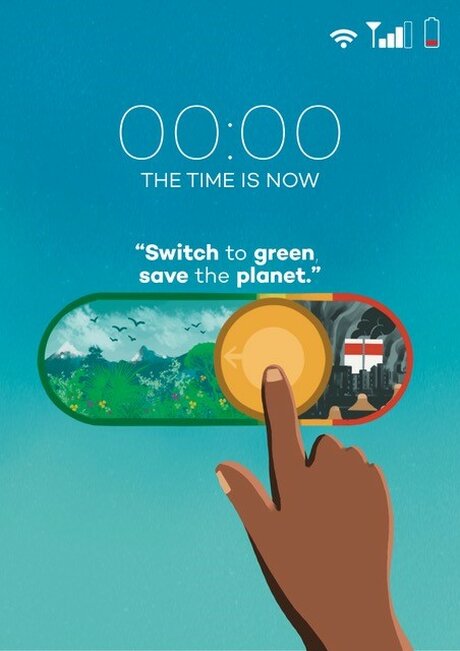 Switch green to save the planet.