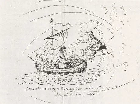 E.T.A. Hoffmann-Schlemihl reist zum Nordpol-Zeichnung-1816