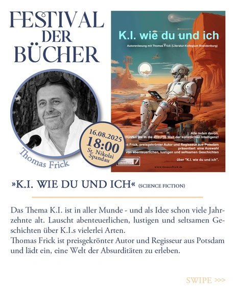 Veranstaltungen in Berlin: Berliner Festival der Bücher in St. Nikolai Spandau
