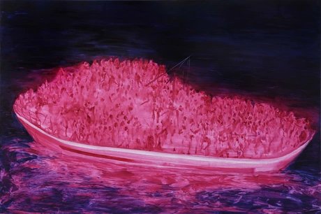 Xie Lei, Challenge, 2015, oil on canvas 200 x 300 cm