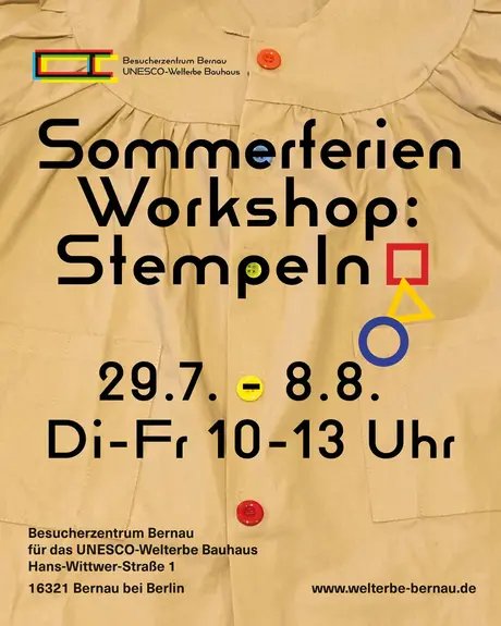 POSTER Sommerferienworkshop: Stempeln