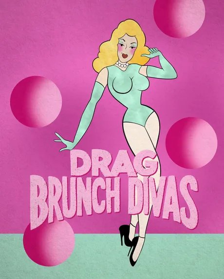 Drag Brunch Divas Bratty White Prince Peach