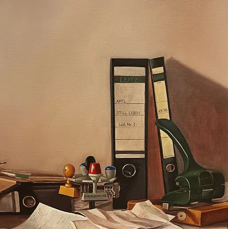 Karoline Koeppel, Amtliches Stillleben, Ölgemälde