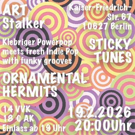 Doppelkonzert: STICKY TUNES und die ORNAMENTAL HERMITS