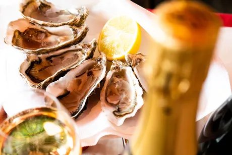 Austern & Champagner