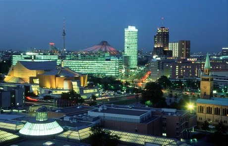Potsdamer Platz, Sony-Center, Philharmonie, Kultur-Forum, Matthaei-Kirche