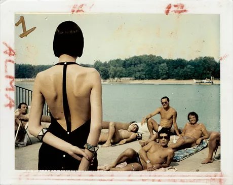 Helmut Newton Amica, Milan 1982 (Polacolor)