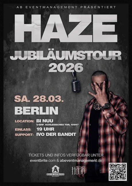 HAZE Jubiläumstour 2026_Poster
