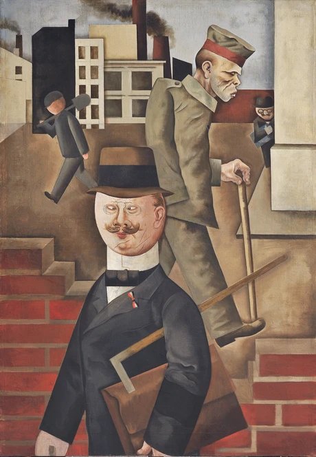 George Grosz, Grauer Tag, 1921 Neue Nationalgalerie. Foto: Andres Kilger