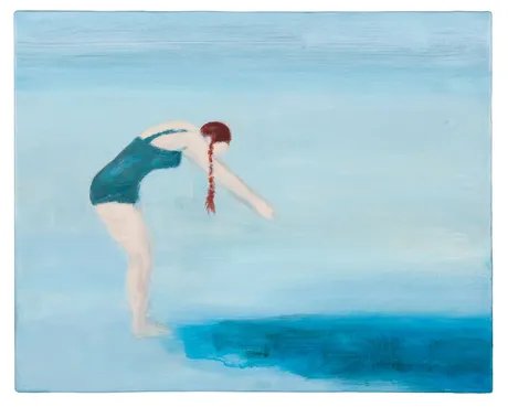 eisbaden 2025 40 x 50 cm Öl auf LW