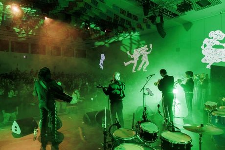 Konzert der Gruppe Mariachi Internacional *EL DORADO* im Humboldt Forum während der Fiesta de Día de Muertos