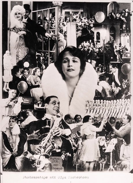 Heinz Hajek-Halke, Photomontage mit Olga Tschechova, 1925