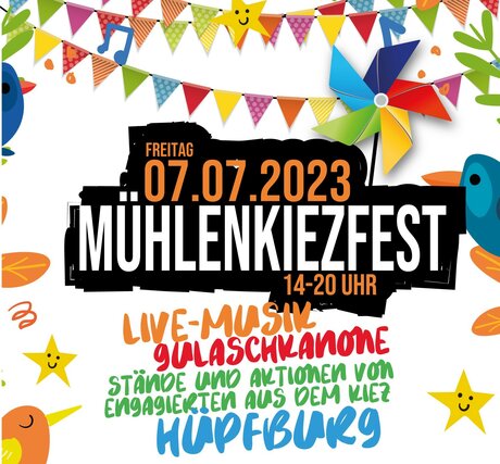 Poster Mühlenkiezfest (Ausschnitt)