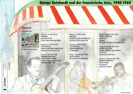 Flyer Django Reinhardt und der französische Jazz