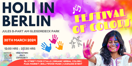 KEY VISUAL Holi In Berlin 2024 - Festival of Colours