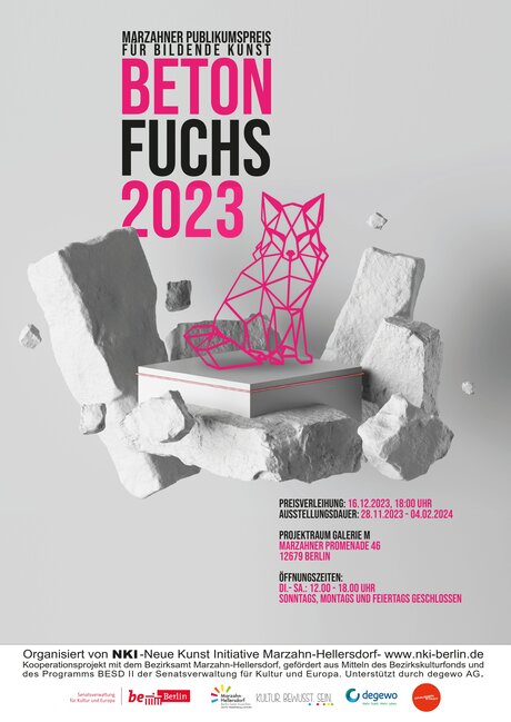 Veranstaltungen in Berlin: Beton Fuchs - Marzahner Publikumspreis für bildende Kunst