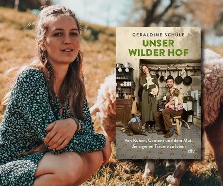 Buchcover mit Autorin Geraldine Schüle