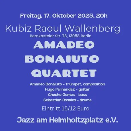 Veranstaltungen in Berlin: Amadeo Bonaiuto Quartet