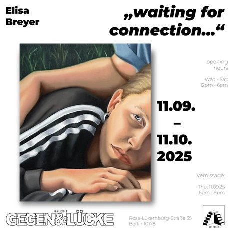 Flyer Ausstellung waiting for connection