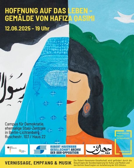POSTER Hoffnung auf das Leben – Gemälde von Hafiza Qasimi