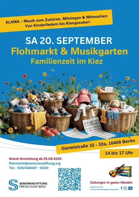 POSTER Flohmarkt & Musikgarten – Familienzeit im Kiez