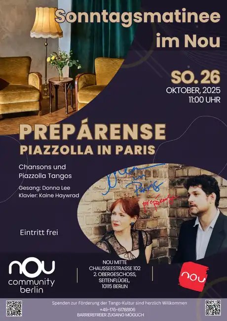 Sonntagsmatinee: Piazzolla in Paris