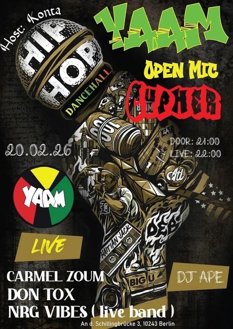 YAAM Open Mic_Veranstaltungsflyer