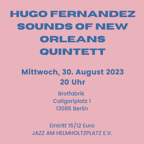 POSTER Hugo Fernández Sounds of New Orleans Quintett